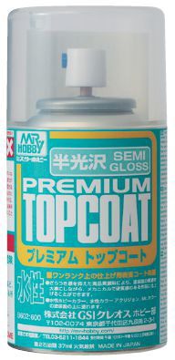 Mr. Premium Top Coat Semi-Gloss Model Paints Mr. Premium