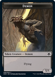 Bird Illusion // Demon Double-Sided Token [Tokens] Game Night: Free-for-All Tokens MTG Single Magic: The Gathering
