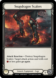 Snapdragon Scalers [WTR154-C] Alpha Print Cold Foil Flesh And Blood Single Flesh And Blood   