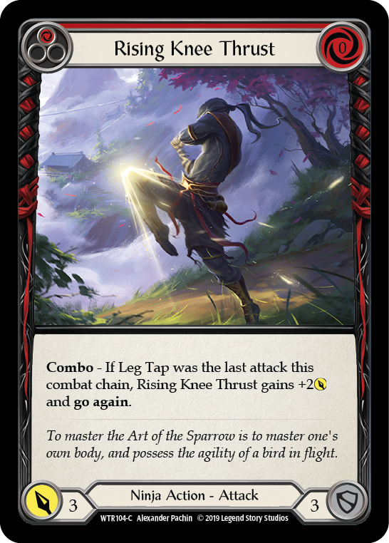 Rising Knee Thrust (Red) [WTR104-C] Alpha Print Normal Flesh And Blood Single Flesh And Blood   