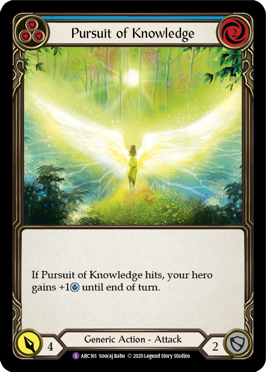 Pursuit of Knowledge [ARC161] Unlimited Edition Rainbow Foil Flesh And Blood Single Flesh And Blood   