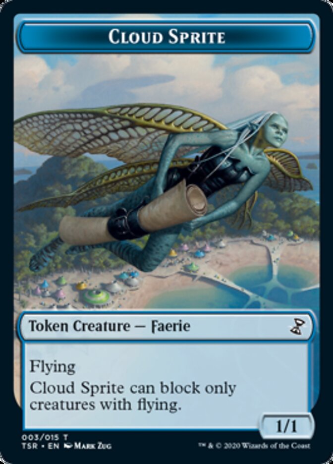 Cloud Sprite Token [Tokens] Time Spiral Remastered Tokens MTG Single Magic: The Gathering