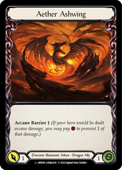 Ash // Aether Ashwing (Marvel) [UPR043/UPR042] (Uprising)  Cold Foil Flesh And Blood Single Flesh And Blood   