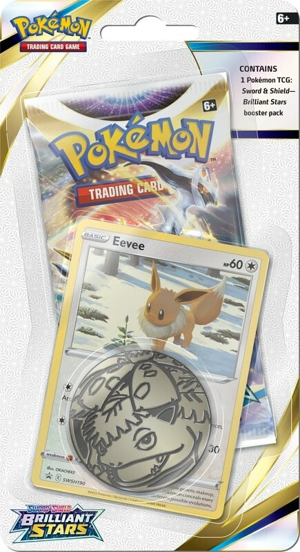 Pokémon: Brilliant Stars - Single Pack Blister (Eevee) Pokemon Sealed Pokémon
