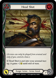 Head Shot (Blue) [ARC059-C] 1st Edition Rainbow Foil Flesh And Blood Single Flesh And Blood   