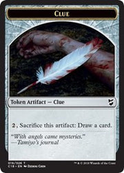 Clue // Construct (021) Double-Sided Token [Tokens] Commander 2018 Tokens MTG Single Magic: The Gathering