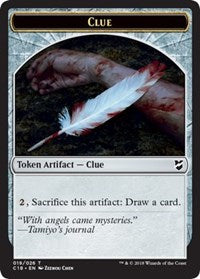 Clue // Construct (021) Double-Sided Token [Tokens] Commander 2018 Tokens MTG Single Magic: The Gathering