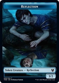 Reflection // Satyr Double-Sided Token [Tokens] Theros Beyond Death Tokens MTG Single Magic: The Gathering