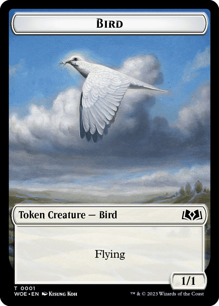 Bird Token [Wilds of Eldraine Tokens] High End MTG Single Magic: The Gathering