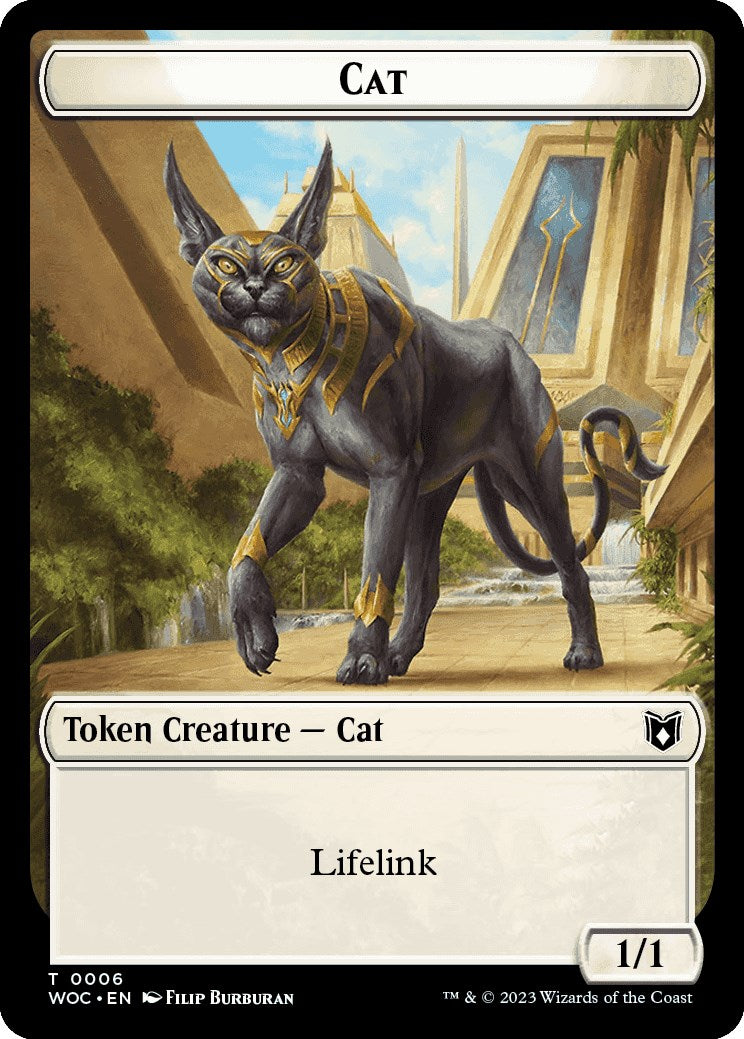 Cat (0006) // Pegasus Double-Sided Token [Wilds of Eldraine Commander Tokens] High End MTG Single Magic: The Gathering