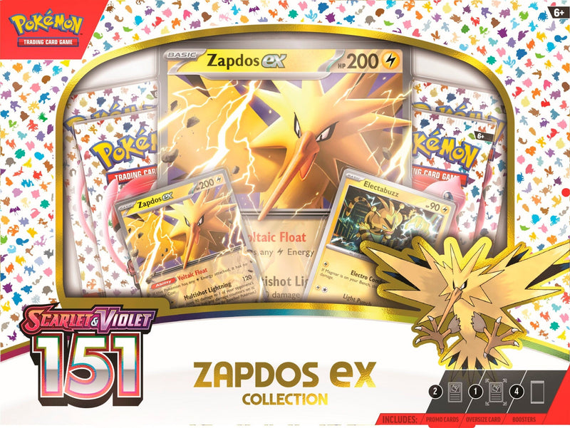 Pokémon Scarlet and Violet: 151 - Zapdos ex Collection Pokemon Sealed Pokémon