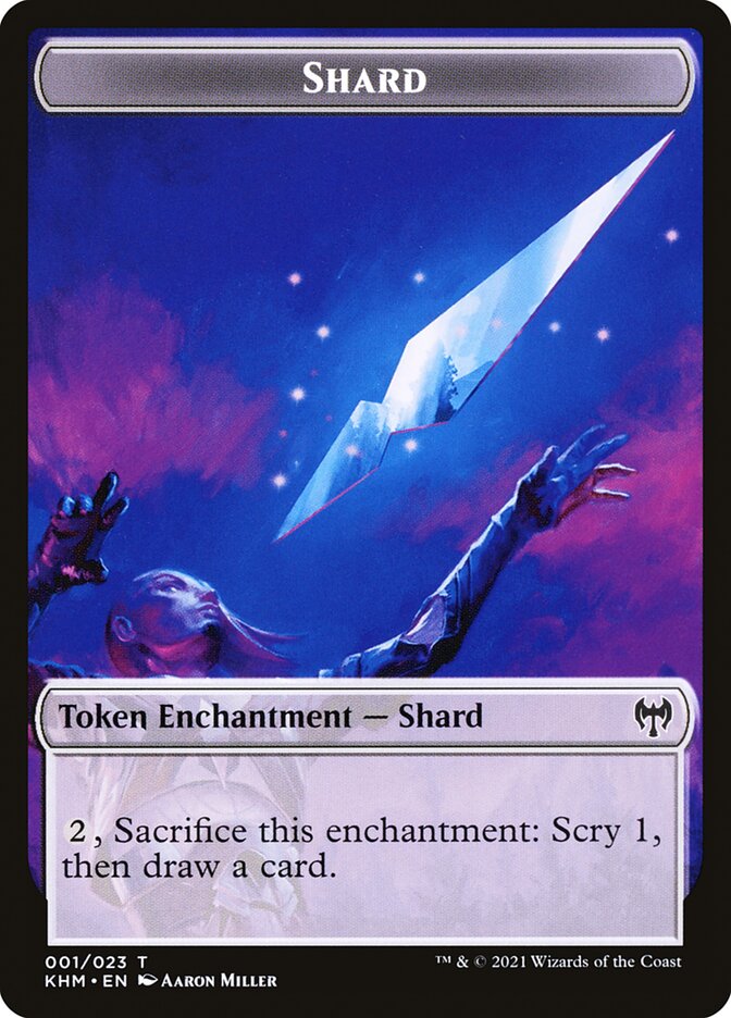 Treasure // Shard Double-Sided Token [Tokens] Kaldheim Tokens MTG Single Magic: The Gathering