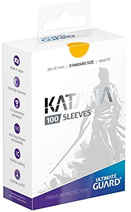 Ultimate Guard: Katana Standard Sleeves - Yellow 100Ct Card Sleeves Ultimate Guard