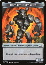 Human Soldier // Tuktuk the Returned Double-Sided Token [Tokens] Double Masters Tokens MTG Single Magic: The Gathering