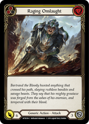 Raging Onslaught (Yellow) [WTR189-C] Alpha Print Normal Flesh And Blood Single Flesh And Blood   