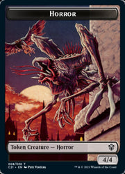 Zombie // Horror Double-Sided Token [Tokens] Commander 2021 Tokens MTG Single Magic: The Gathering