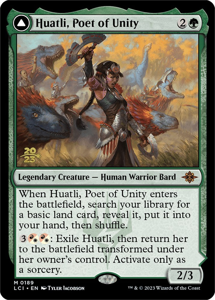 Huatli, Poet of Unity (PRE-189) [The Lost Caverns of Ixalan Promos] Foil MTG Single Wizards of the Coast