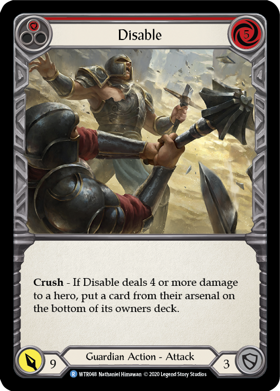 Disable (Red) [WTR048] Unlimited Edition Normal Flesh And Blood Single Flesh And Blood   
