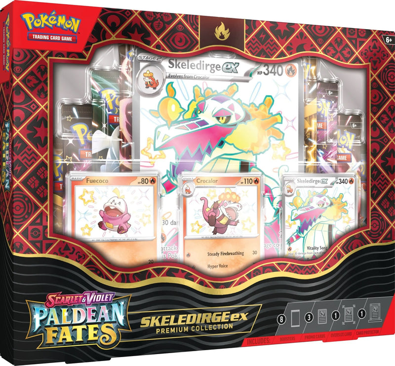 Pokémon Scarlet & Violet: Paldean Fates - Premium Collection (Skeledirge ex) Pokemon Sealed Pokémon   