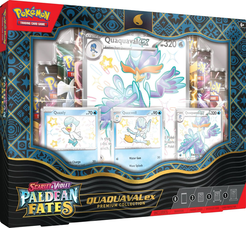 Pokémon Scarlet & Violet: Paldean Fates - Premium Collection (Quaquaval ex) Pokemon Sealed Pokémon   