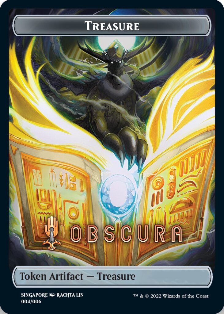Treasure Token (Obscura) (Southeast Asia Artists) [Tokens] Streets of New Capenna Tokens MTG Single Magic: The Gathering