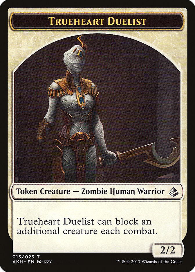 Trueheart Duelist // Snake Double-Sided Token [Tokens] Amonkhet Tokens MTG Single Magic: The Gathering