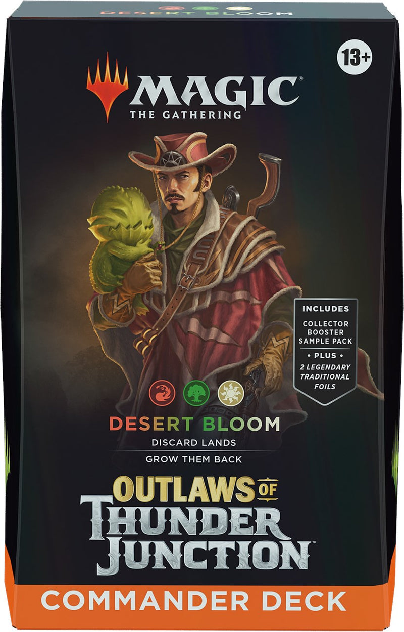 MTG Outlaws of Thunder Junction - Commander Deck (Desert Bloom) MTG Sealed Magic: The Gathering   