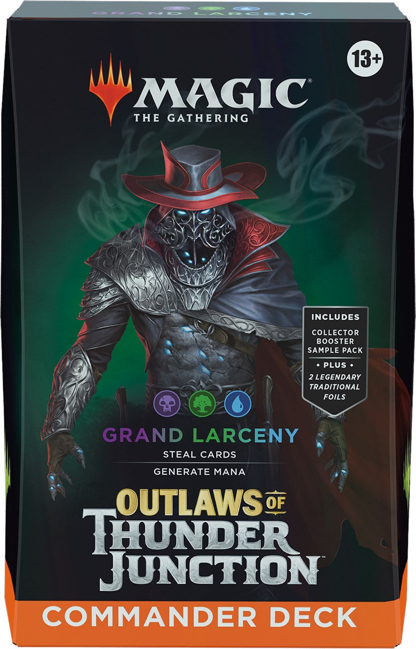 MTG Outlaws of Thunder Junction - Commander Deck (Grand Larceny) MTG Sealed Magic: The Gathering   