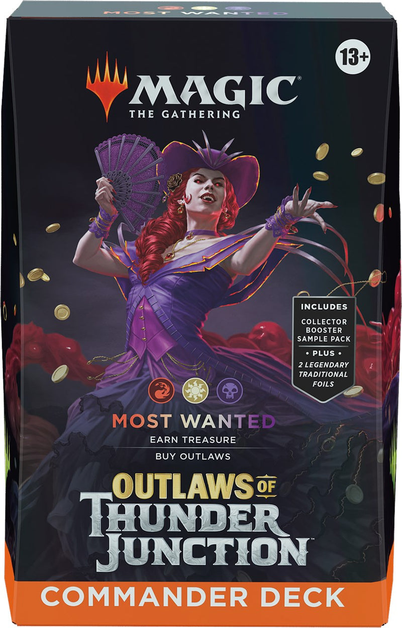 MTG Outlaws of Thunder Junction - Commander Deck (Most Wanted) MTG Sealed Magic: The Gathering   