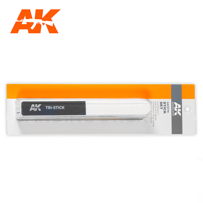 AK Interactive: Sanding Stick Set Basing Materials AK INTERACTIVE