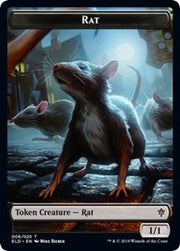 Rat // Food (18) Double-Sided Token [Tokens] Throne of Eldraine Tokens MTG Single Magic: The Gathering