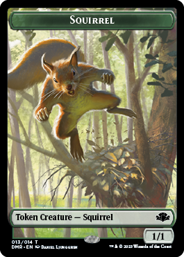 Goblin // Squirrel Double-Sided Token [Tokens] Dominaria Remastered Tokens MTG Single Magic: The Gathering