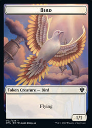 Bird (002) // Merfolk Double-Sided Token [Tokens] Dominaria United Tokens MTG Single Magic: The Gathering