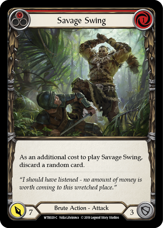 Savage Swing (Red) [WTR020-C] Alpha Print Normal Flesh And Blood Single Flesh And Blood   