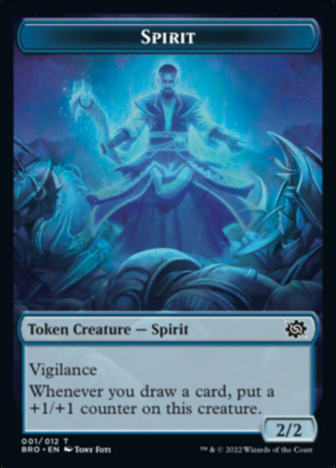 Spirit Token [Tokens] The Brothers' War Tokens MTG Single Magic: The Gathering