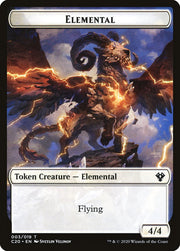 Kraken // Elemental (010) Double-Sided Token [Tokens] Commander 2020 Tokens MTG Single Magic: The Gathering