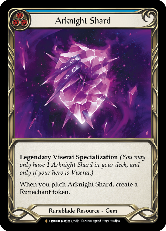 Arknight Shard [CRU000] 1st Edition Cold Foil Flesh And Blood Single Flesh And Blood   