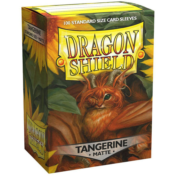 Dragon Shield Matte Sleeve - Tangerine 100 Ct  Dragon Shield Sleeves Taps Games Edmonton Alberta