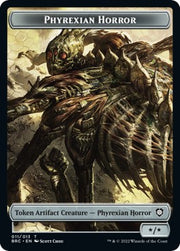 Servo // Phyrexian Horror Double-Sided Token [Tokens] The Brothers' War Commander Tokens MTG Single Magic: The Gathering