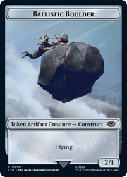 Ballistic Boulder // Food Token (11) Double-Sided Token [The Lord of the Rings: Tales of Middle-Earth Tokens] MTG Single Magic: The Gathering   