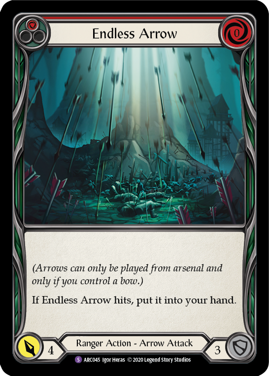 Endless Arrow [ARC045] Unlimited Edition Rainbow Foil Flesh And Blood Single Flesh And Blood   