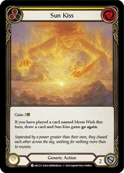 Sun Kiss  (Yellow) [ARC213] Unlimited Edition Rainbow Foil Flesh And Blood Single Flesh And Blood   