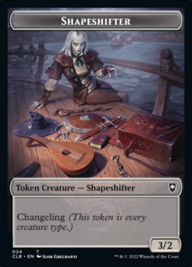 Shapeshifter (024) // Shapeshifter (028) Double-Sided Token [Commander Legends: Battle for Baldur's Gate Tokens] MTG Single Magic: The Gathering   