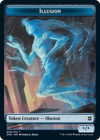 Illusion // Insect Double-Sided Token [Tokens] Zendikar Rising Tokens MTG Single Magic: The Gathering