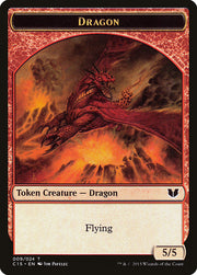 Spider // Dragon Double-Sided Token [Tokens] Commander 2015 Tokens MTG Single Magic: The Gathering