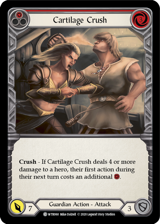 Cartilage Crush (Red) [WTR060] Unlimited Edition Rainbow Foil Flesh And Blood Single Flesh And Blood   