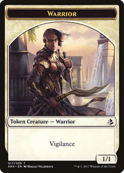 Insect // Warrior Double-Sided Token [Tokens] Hour of Devastation Tokens MTG Single Magic: The Gathering
