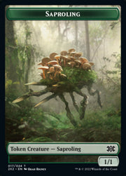 Saproling // Spirit (008) Double-Sided Token [Tokens] Double Masters 2022 Tokens MTG Single Magic: The Gathering