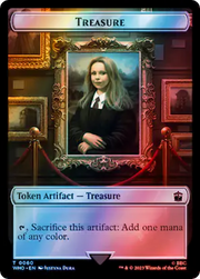 Soldier // Treasure (0060) Double-Sided Token (Surge Foil) [Tokens] Doctor Who Tokens MTG Single Magic: The Gathering