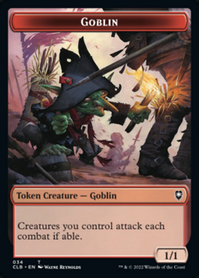 Pirate // Goblin Double-Sided Token [Commander Legends: Battle for Baldur's Gate Tokens] MTG Single Magic: The Gathering   